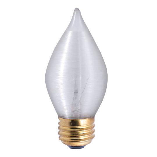 Bulbrite 431025, Spunlite Dimmable 25 Watt C15 Specialty Incandescent Light Bulbs with Satin Finish and Medium (E26) Screw Base
