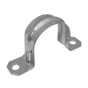2 Hole EMT Pipe Straps - Steel