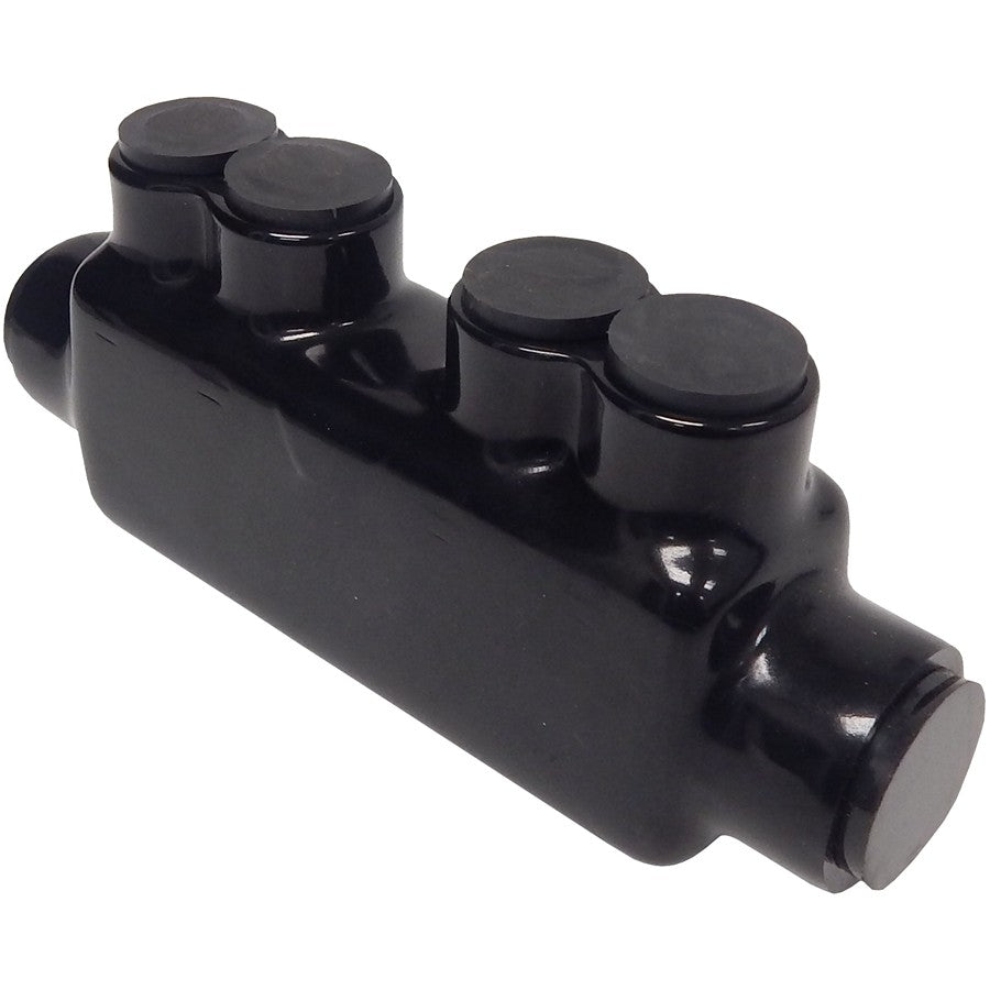Black Insulated In-Line Splice 4 Set Screws