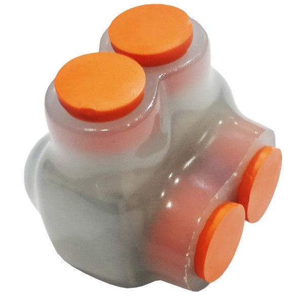 Clear Insulated Multi-Cable Connector - Single Side Entry