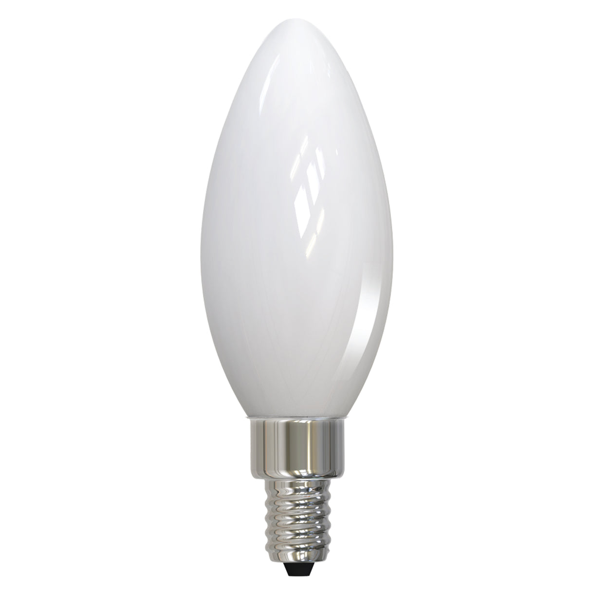 Bulbrite LED Filament 5 Watt Dimmable B11 Light Bulb with Milky finish  and Candelabra (E12) Base - 3000K Soft White Light, 500 Lumens