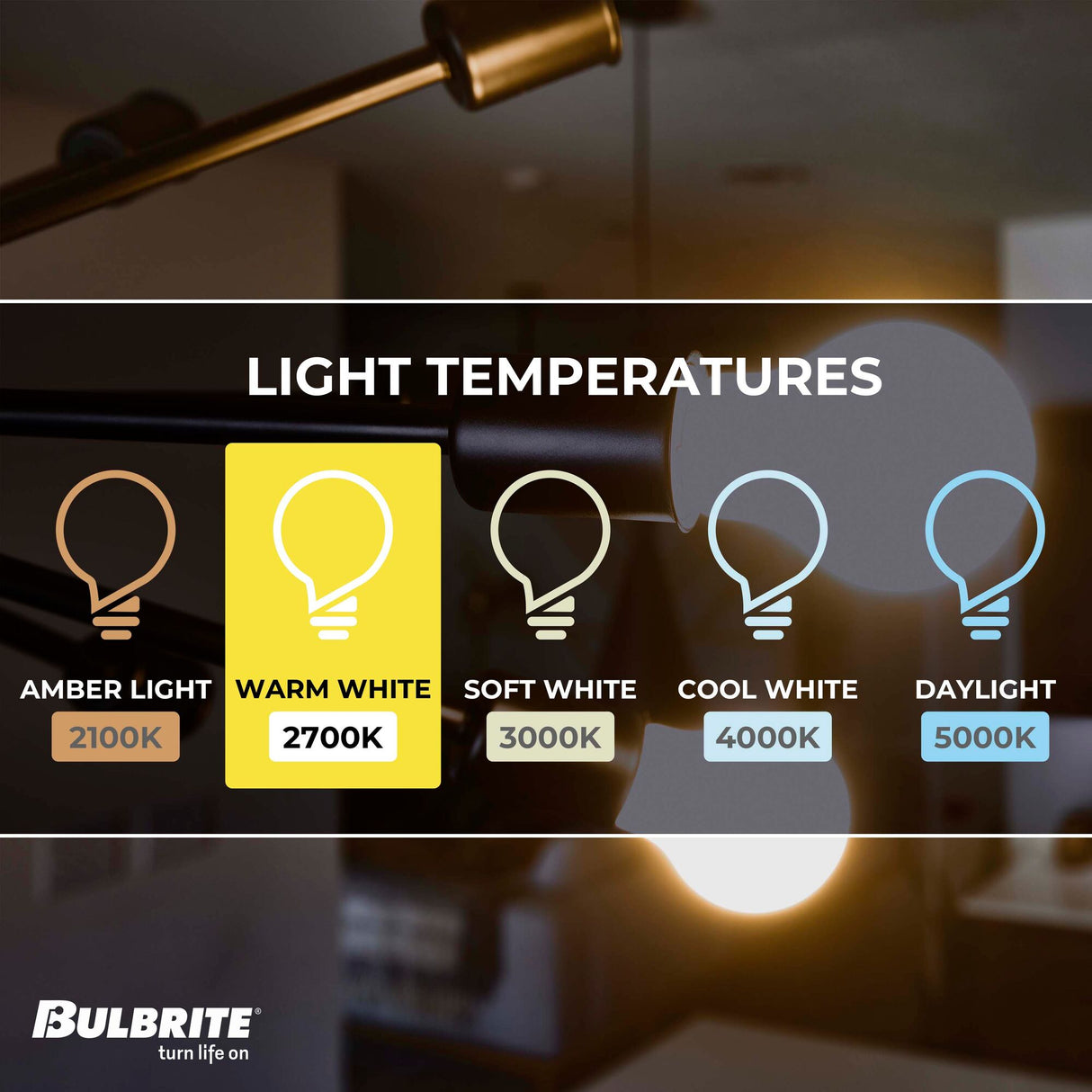 Bulbrite 5 Watt Dimmable CA10 LED Light Bulbs with Milky Glass Finish and Candelabra (E12) Base, 2700K Warm White Light, 500 Lumens