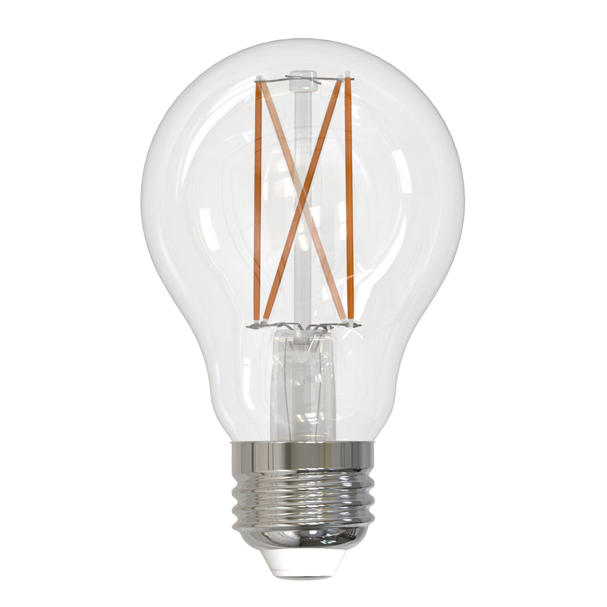 Bulbrite 776774, LED Filaments A19 Light Bulb with E26 base, Clear, 2700K, 850 Lumens