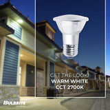 Bulbrite 7 Watt Dimmable Flood PAR20 Medium (E26) LED Light Bulb - 500 Lumens, 2700K