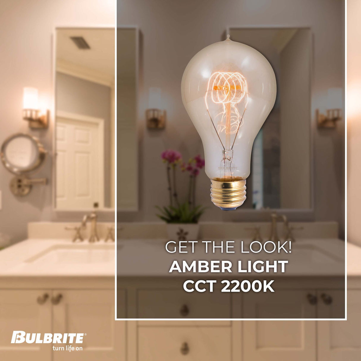 Bulbrite 25 Watt Dimmable Antique Nostalgic Loop Filament A19 Medium (E26) Incandescent Bulb