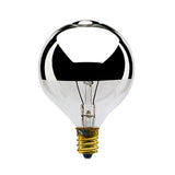 Bulbrite 25 Watt Dimmable Half Chrome G16.5 Candelabra (E12) Incandescent Bulb