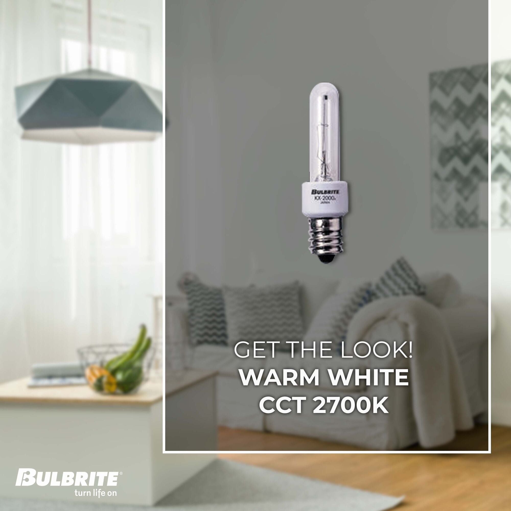 Bulbrite T3 Candelabra Bulb - Thumbnail 2
