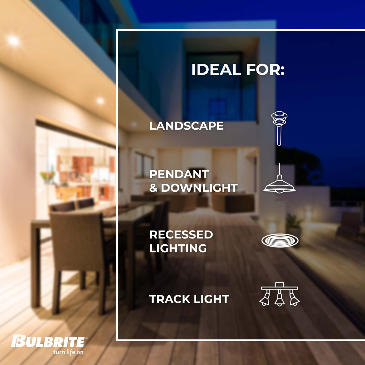 Bulbrite LED Filament 6.5 Watt Dimmable PAR16 Light Bulbs with Frost Glass Finish and Twist & Lock Bi-Pin (GU10) Base - 2700K (Warm White Light), 500 Lumens