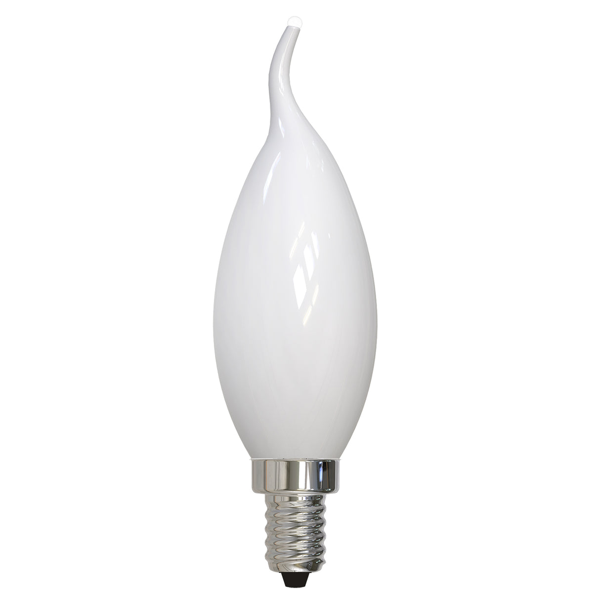 Bulbrite 776860, LED Filament CA10 Dimmable Candelabra Screw Base (E12) Light Bulb, 300 Lumens, 40 Watt Equivalent 2700K, Frost