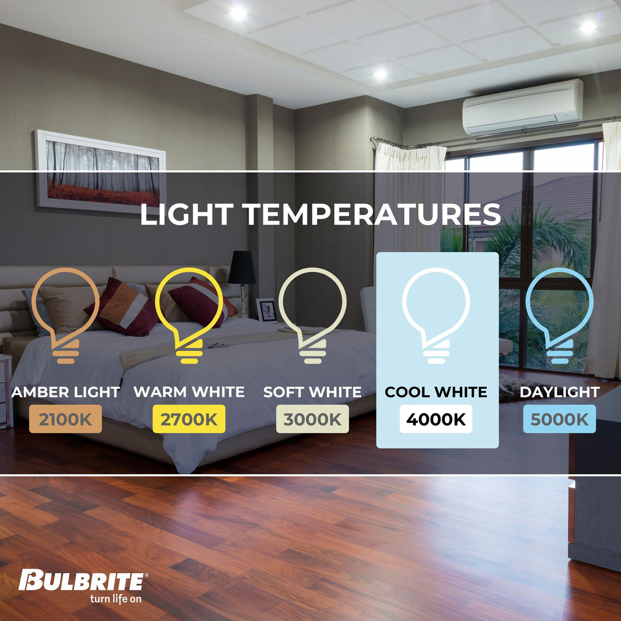 Bulbrite LED 6" Round Recessed Downlight Fixture with Metal Jbox & Baffle, 70W Equivalent, 4000K/Cool White, White Finish