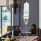 Bulbrite 50 Watt Dimmable Frost T4 Mini-Candelabra (E11) Halogen Light Bulbs