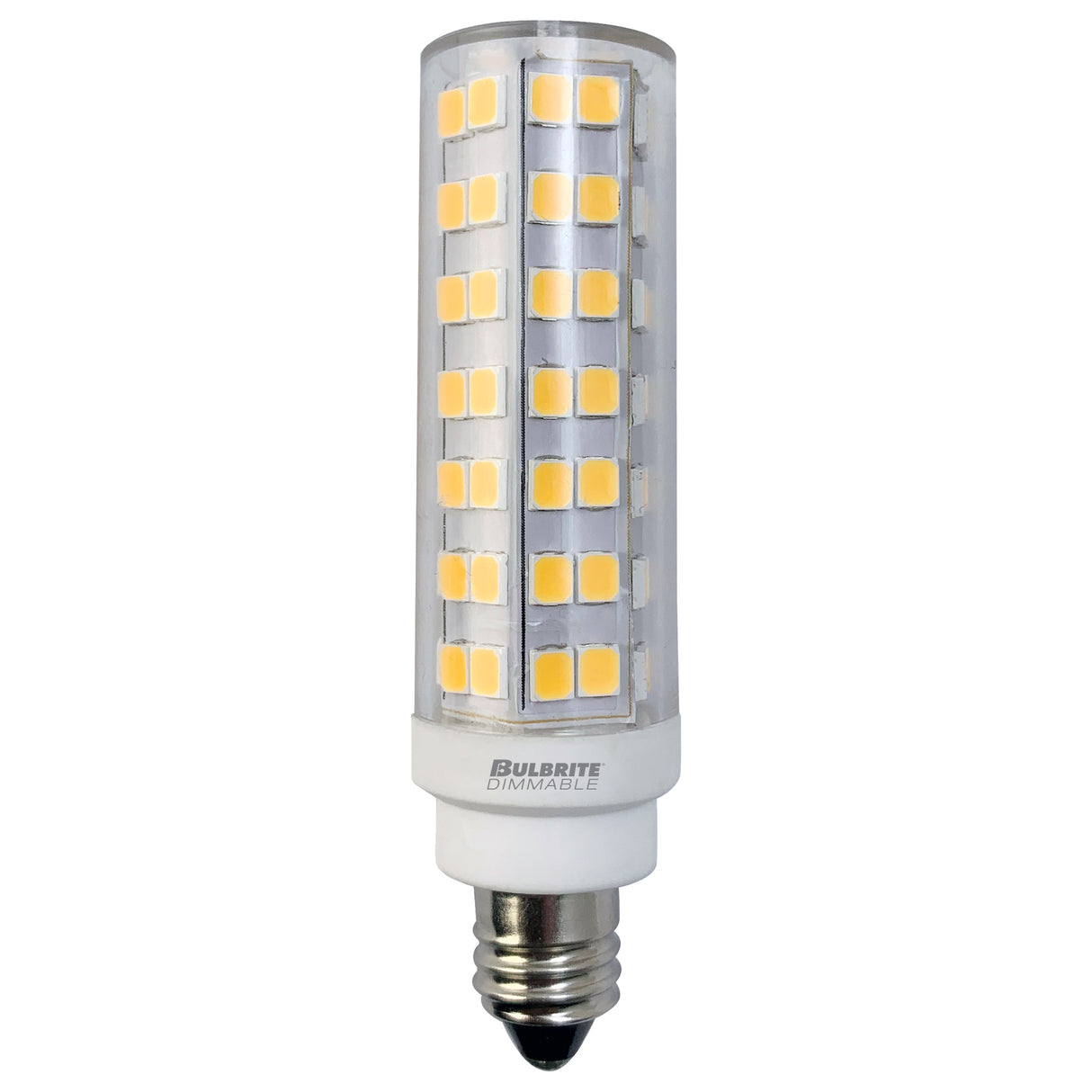 Bulbrite LED Specialty Minis T6 Light Bulb with E11 base, Clear, 3000K, 700 Lumens