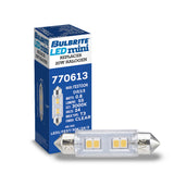 Bulbrite LED Mini T3 Non-Dimmable Festoon Base 24V Light Bulb 20 Watt Equivalent 3000K, Clear , Soft White