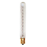 Bulbrite Incandescent Exit Light, Showcase & Display T6.5 Light Bulb with E17 base, Clear, 2700K