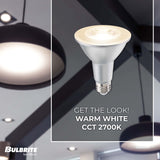 Bulbrite 10 Watt Dimmable Flood PAR30LN Medium (E26) LED Bulb - 800 Lumens, 2700K, and 90 CRI