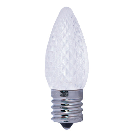 Bulbrite 0.6 Watt Clear C9 LED Light Bulbs Intermediate (E17) Base, 2700K Warm White Light