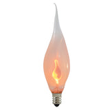 Bulbrite Incandescent CA5 Candelabra Screw Base (E12) Light Bulb, 3 Watt, Silicone Flame Shaped