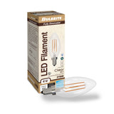 Bulbrite 776756, B11 Filament LED Light Bulb, Candelabra Screw Base (E12) In A Clear Finish - 4 Watt Dimmable - 350 Lumens, 2700K