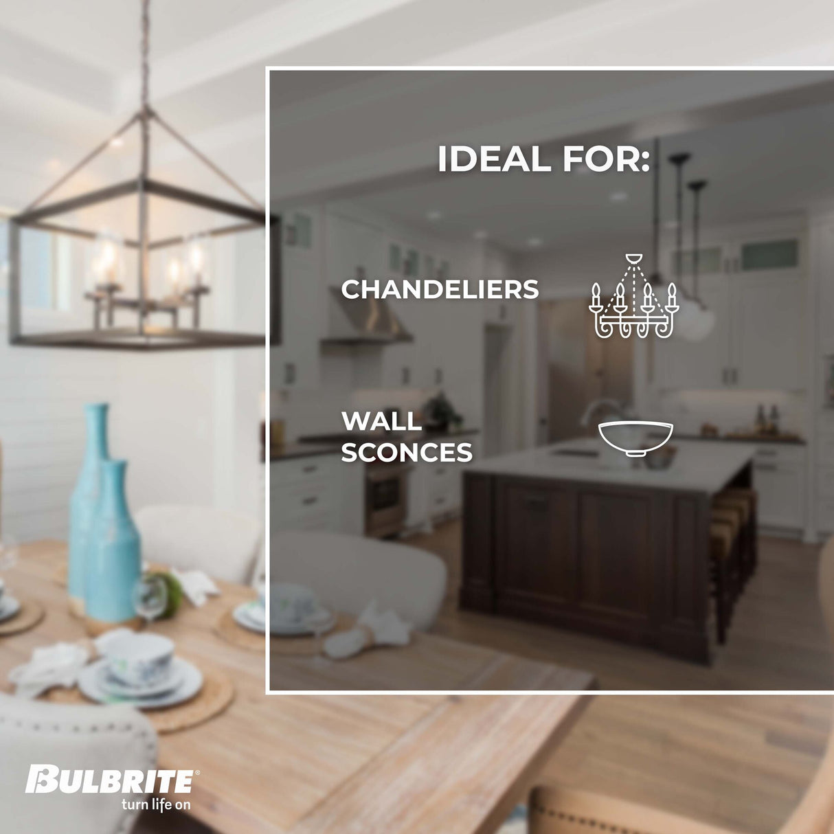 Bulbrite 776791, LED Filament Tubular Light Bulb - 4.5 Watts, Dimmable - T6, Clear Glass Finish - Candelabra (E12) Base - 3000K (Soft White Light), 450 Lumens