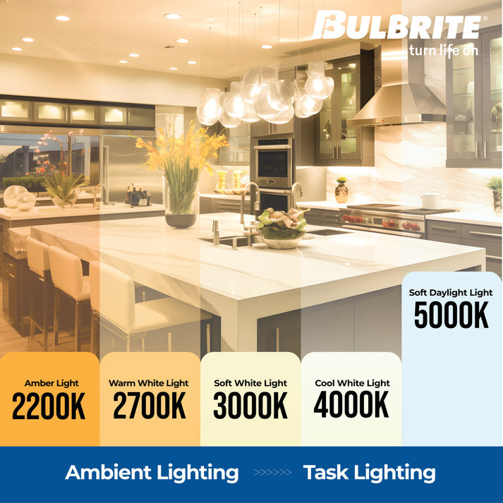 (4 Pack) Bulbrite 774256, 9 Watt A19 LED Light Bulb, E26 Standard Base, 800 Lumens, 5000k Dimmable