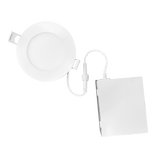 LR23741 4" Mini Panel Round 5CCT High Output Smooth Canless Wafer Spotlight