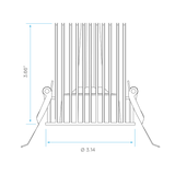 Luxrite LR24966,  4" Regressed Interchangeable, 5CCT Selectable, 60º LED Spotlight