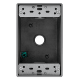 Enerlites EN1350, 1-Gang 3-Holes Outdoor Weatherproof Electric Box with 1/2 Inch Knockouts
