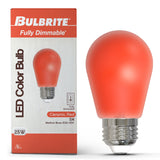 Bulbrite 776150 25-Watt Equivalent Ceramic Red Color S14 Weatherproof Outdoor E26 Medium Base 
LED Light Bulb