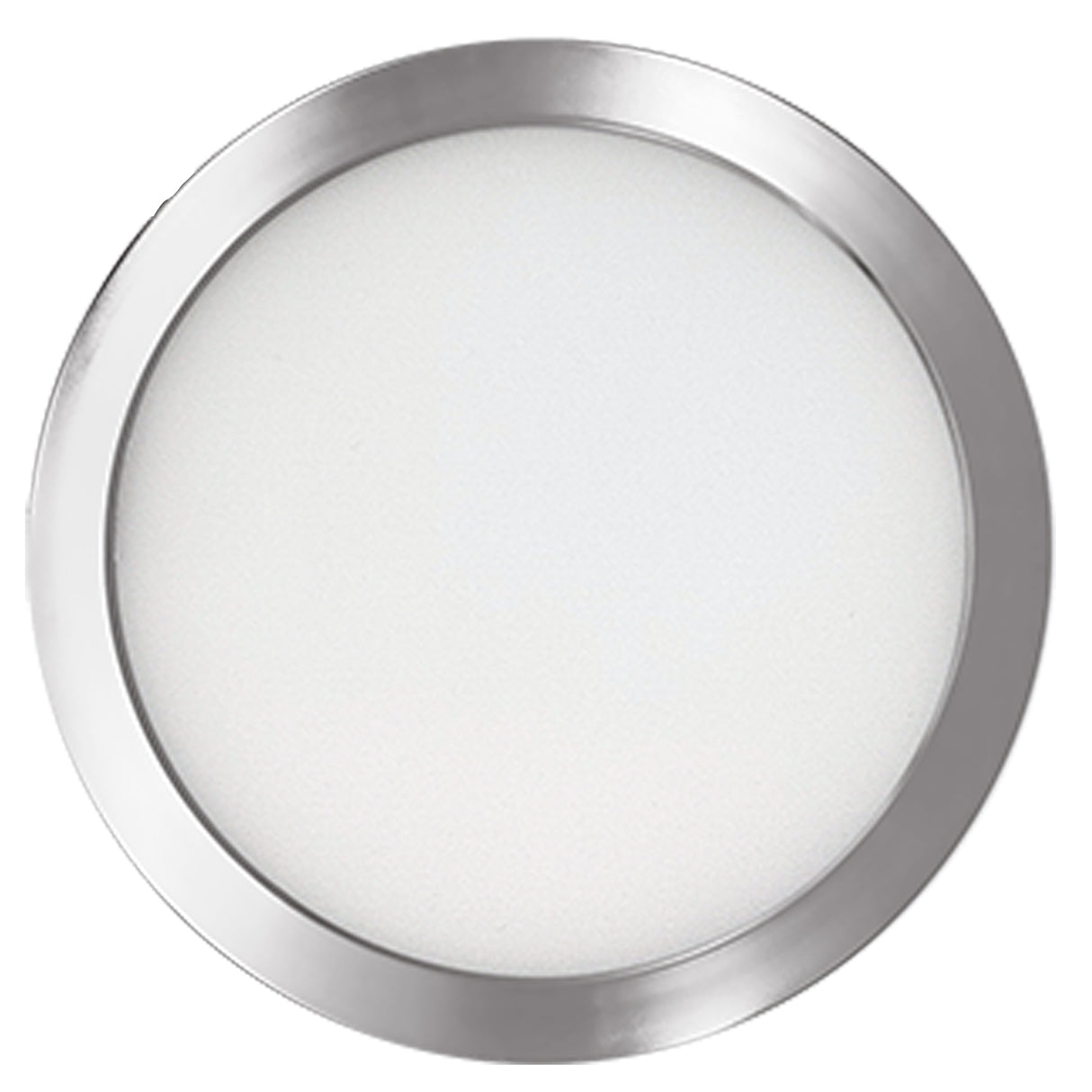 Bulbrite 773602 5 in. Round 10.3-Watt 3000K LED Flush Mount Light, 850 Lumens, Nickel