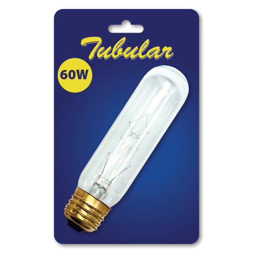 Bulbrite Incandescent Showcase, Aquarium T10 Light Bulb with E26 base, Clear, 2620K