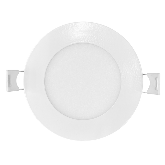 Luxrite-LR23756, 4" Canless LED Wafer Downlight — Round 5CCT Smooth Mini Panel Spotlight