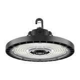 Elevate HBR-150CLS-CR-BL, 150W UFO LED High Bay Light, 23,000 Lumens, 4000K/5000K Selectable, IP65 Waterproof, Dimmable Commercial Fixture for Warehouse, Garage, Gym, Workshop, Black