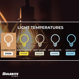 Bulbrite Incandescent A19 40 Watt Nostalgic Edison Quad Loop-style Light Bulb, Amber Glass