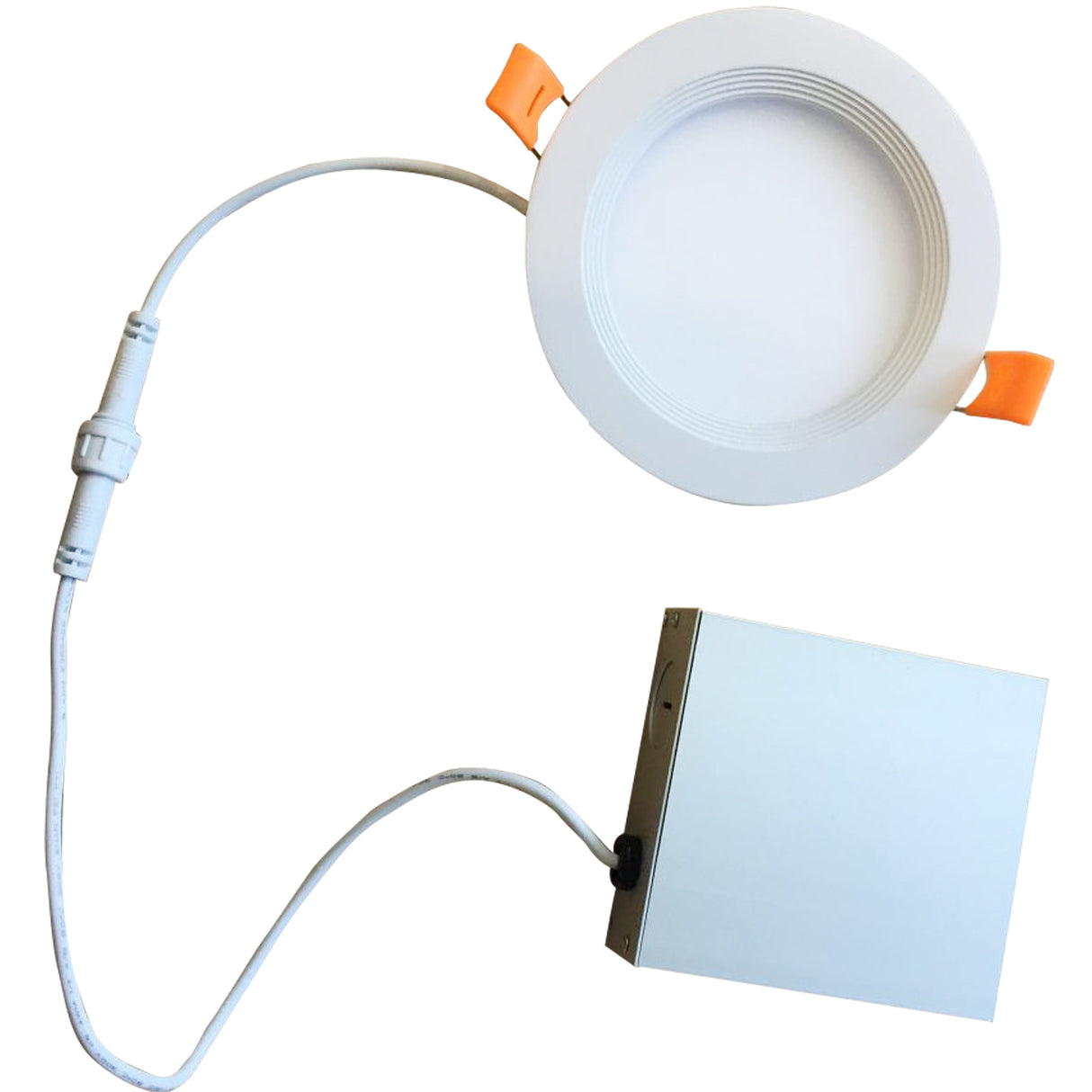 Bulbrite LED 3" Round Recessed Downlight Fixture with Metal Jbox & Baffle, 50W Equivalent, 3000K/Soft White, White Finish