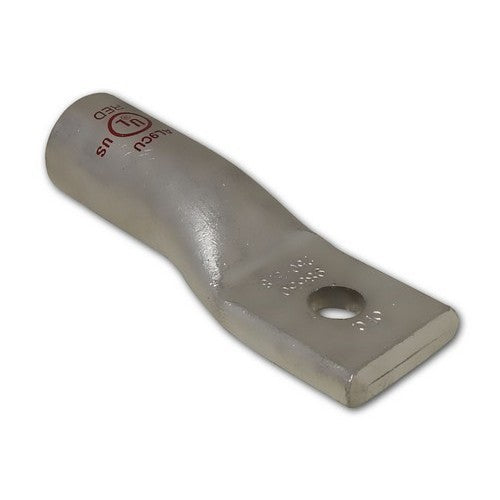 Morris Products 93016, Aluminum Long Barrel 1 Hole Compression Lugs 4 Awg - 1/4" Stud