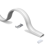 Luxrite LR43263, 96" Surface Mount 0.59" Flexible Channel, White Finish