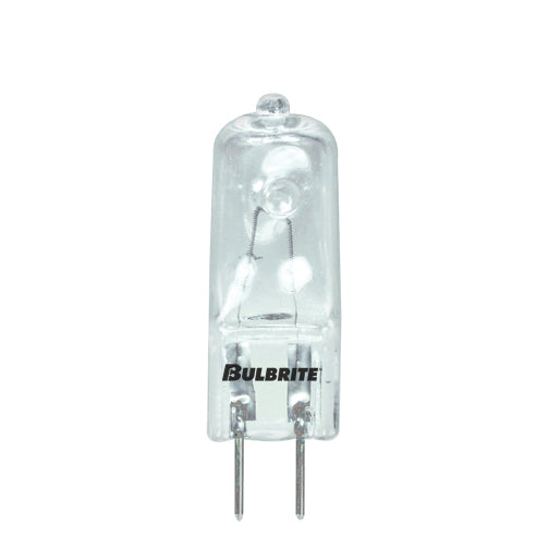 Bulbrite Halogen JC Bi-Pin T4 Light Bulb with G6.35 base, Clear, 2900K