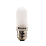 Bulbrite Halogen Double Envelope T8 Light Bulb with E26 base, Frost, 2900K