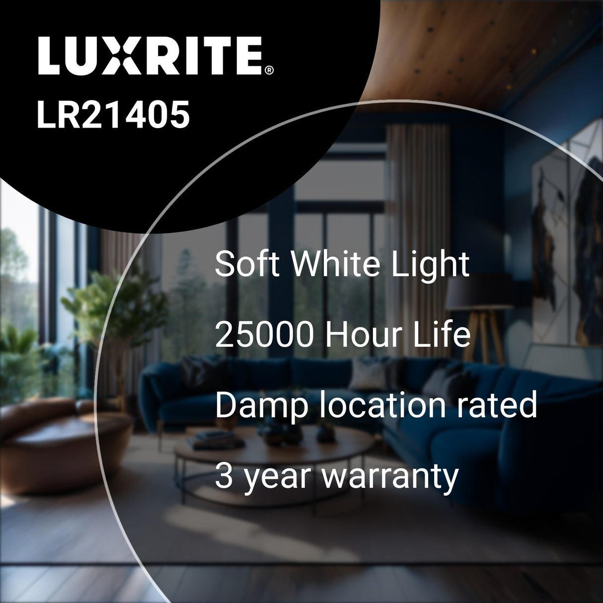 Luxrite LR21405 MR16 GX5.3 6.5W 3000K Light Bulb