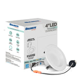 Bulbrite 12 Watt 4" Integrated LED Recessed Downlight with E26 Quick Connect Adapter, 5CCT - 27/30/35/40/50K, 1100 Lumens