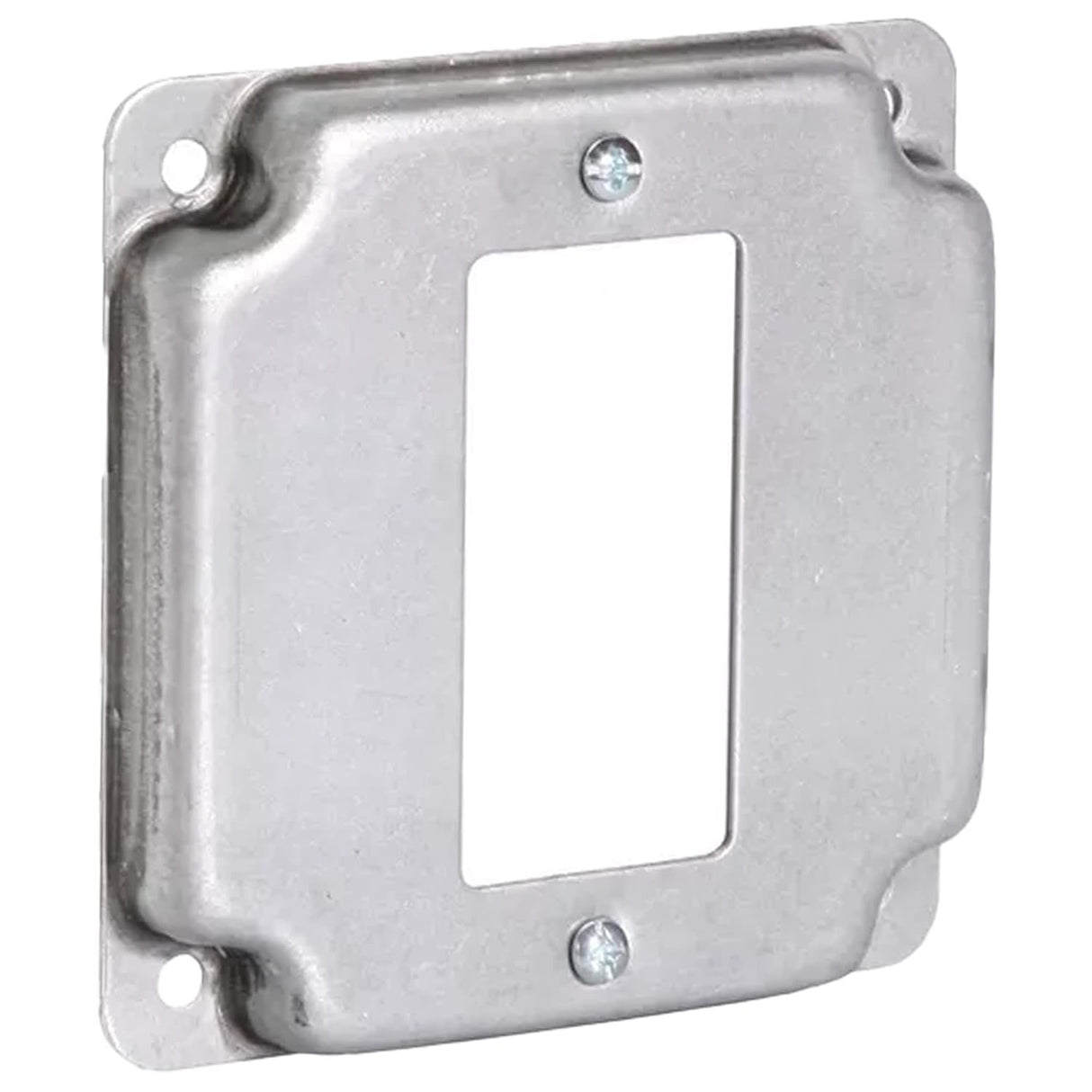 Mulberry Metal Products 11432U, 4 inch Square Galvanized Steel Rocker Switch Electrical Box Cover