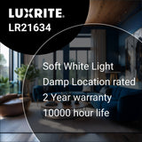 Luxrite LR21634, 7 Watt Candelabra LED Light Bulb, E12 Base, 3000k Soft White