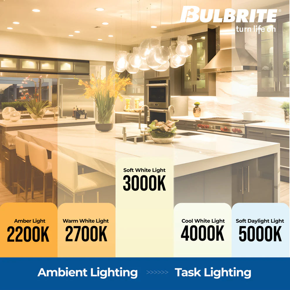 Bulbrite 776946, LED Filament 5 Watt Dimmable 11 Inch T9 Light Bulb with Clear finish and Medium (E26) Base - 3000K Soft White Light, 500 Lumens