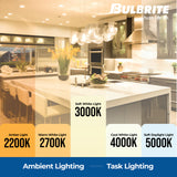Bulbrite 776946, LED Filament 5 Watt Dimmable 11 Inch T9 Light Bulb with Clear finish and Medium (E26) Base - 3000K Soft White Light, 500 Lumens