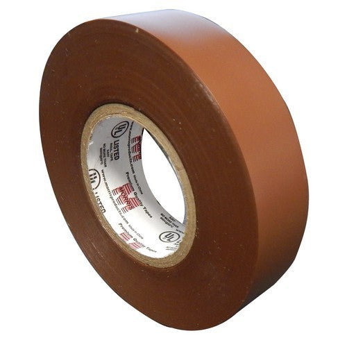 Morris Products 60060, Vinyl Plastic Brown Electrical Tape 7MIL X 3/4" X 60' PVC