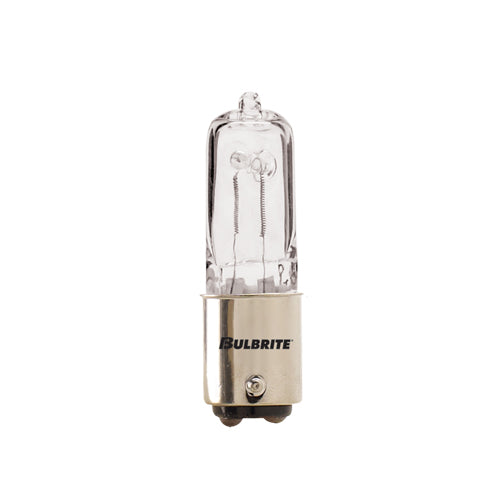 Bulbrite Halogen Single Ended - Double Contact Bayonet T4 Light Bulb with BA15D base, Clear, 2900K