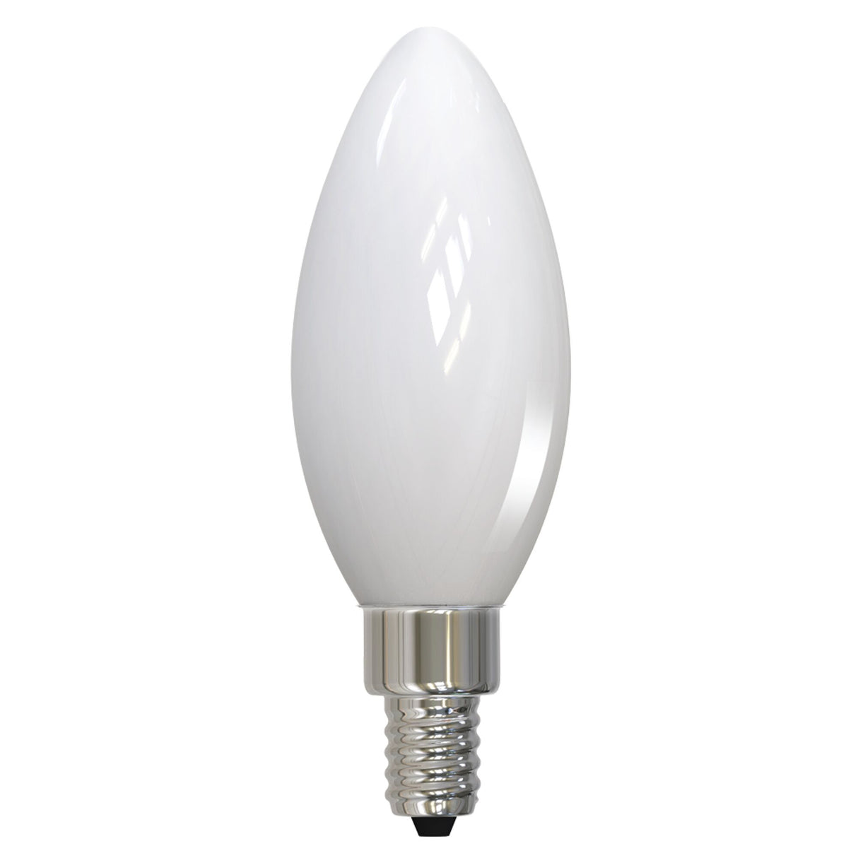 Bulbrite LED Filament 6.5 Watt Dimmable B11 Light Bulb with Milky finish and Candelabra (E12) Base - 2700K Warm White Light, 750 Lumens