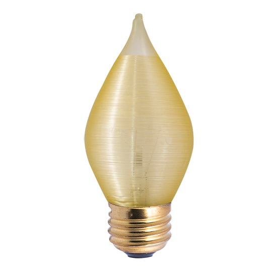 Bulbrite Spunlite® 40 Watt Dimmable C15 Light Bulbs with Amber Finish and Medium (E26) Base