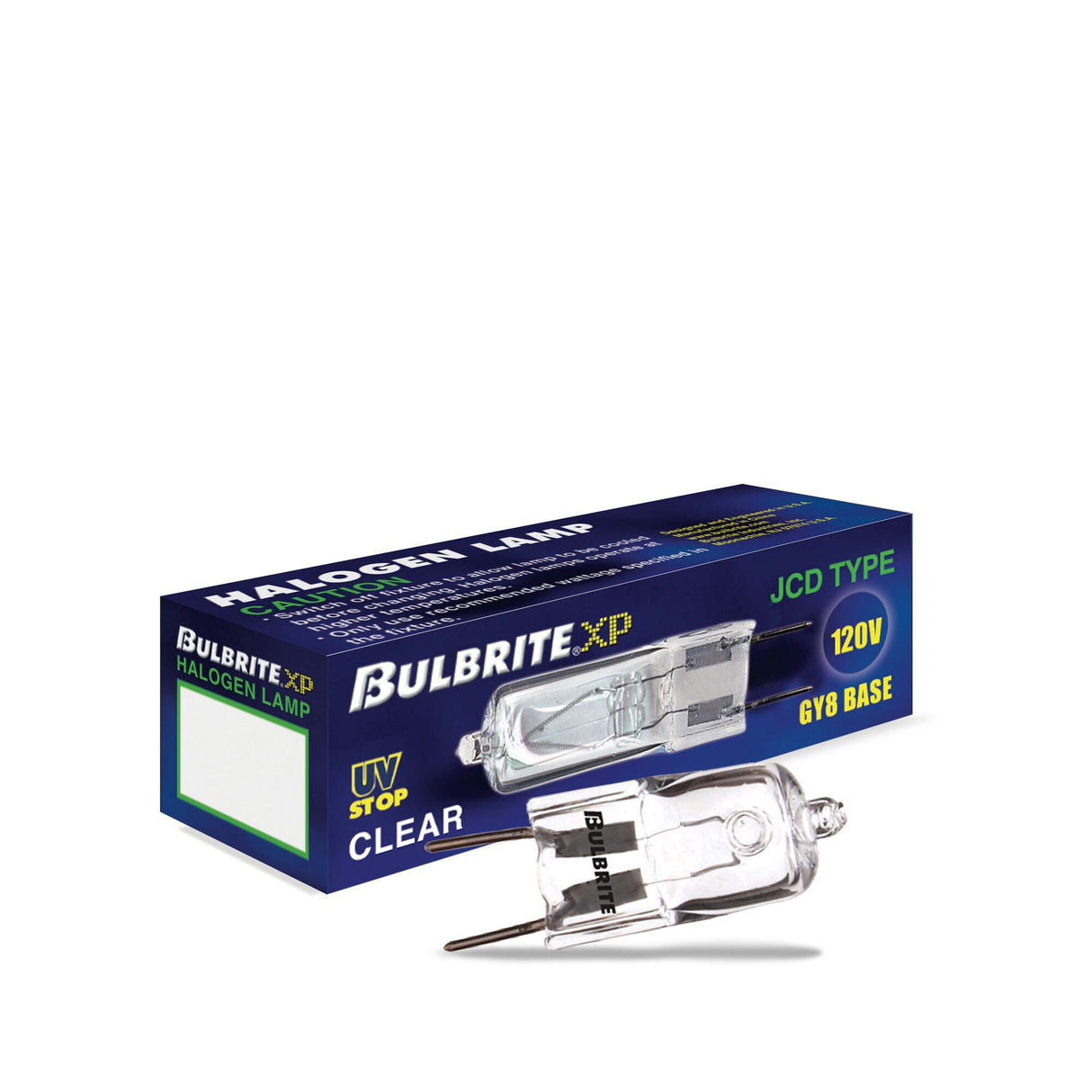 Bulbrite 50 Watt Dimmable Clear T4 Bi-Pin (GY8) Halogen Bulb