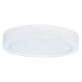 Bulbrite Single LED 9" Round Flush Mount Fixture, 75W Equivalent, 2700K/Warm White, White Finish